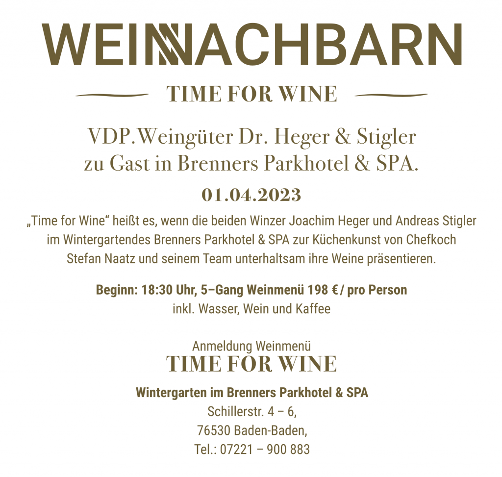 Time for Wine Brenners BadenBaden WeinNachbarn